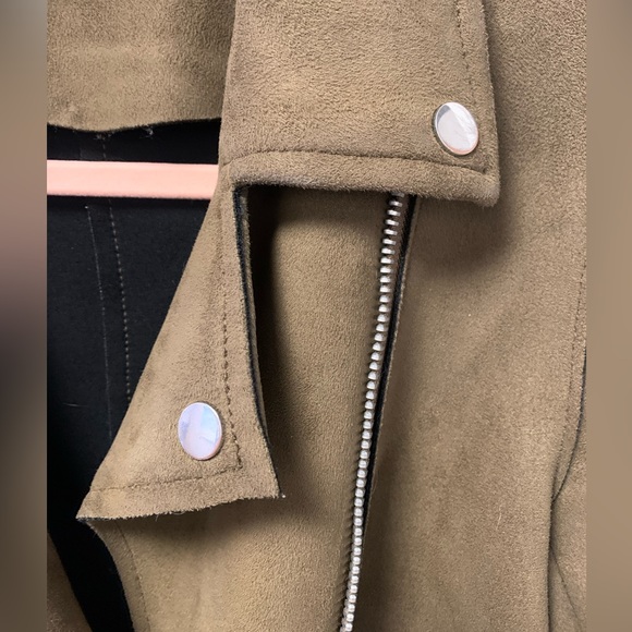 Zara brown suede jacked Size Small, US 4 - Picture 4 of 5